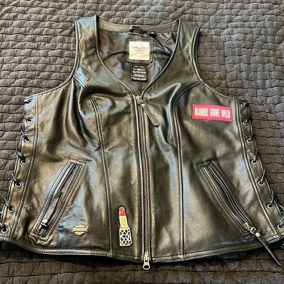 Women’s Harley Davidson leather vest - Picture 1 of 7